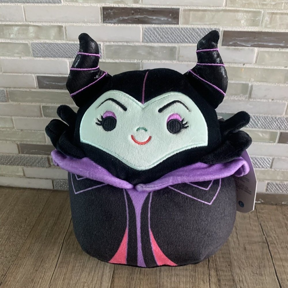 Disney Squishmallow MALEFICENT 7-8" AUTHENTIC Kellytoy Plush gift toy doll NEW